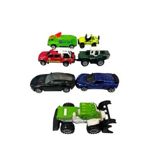 Lot of 7 Matchbox Vehicles MB795 MB911 MB706 MB919 MB975 MB916 Green Fire Tanker